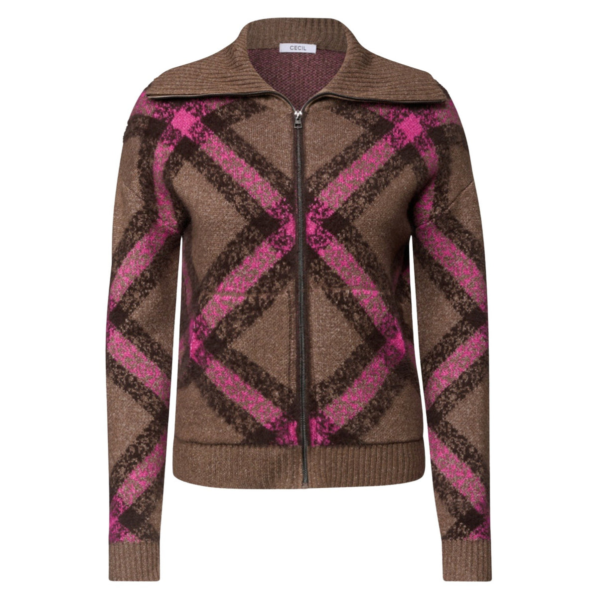 Cosy Featheryarn Check Cardiga