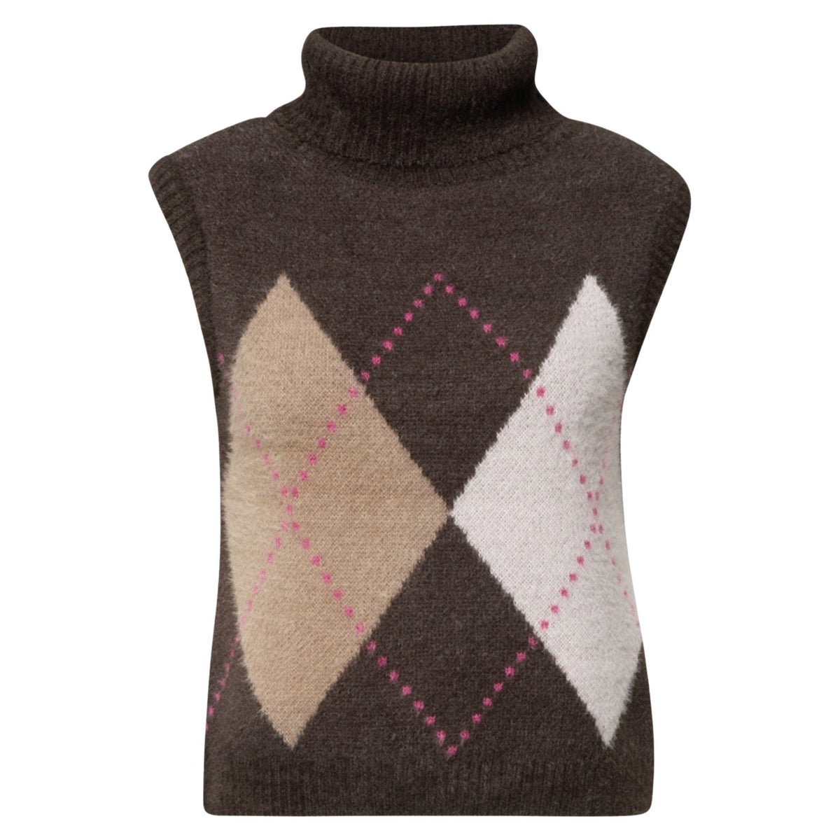 Tos Featheryarn Argyle Vest