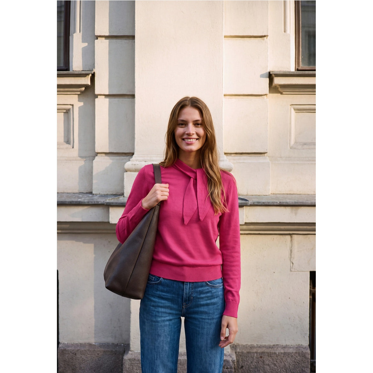 Scarf Collar Sweater