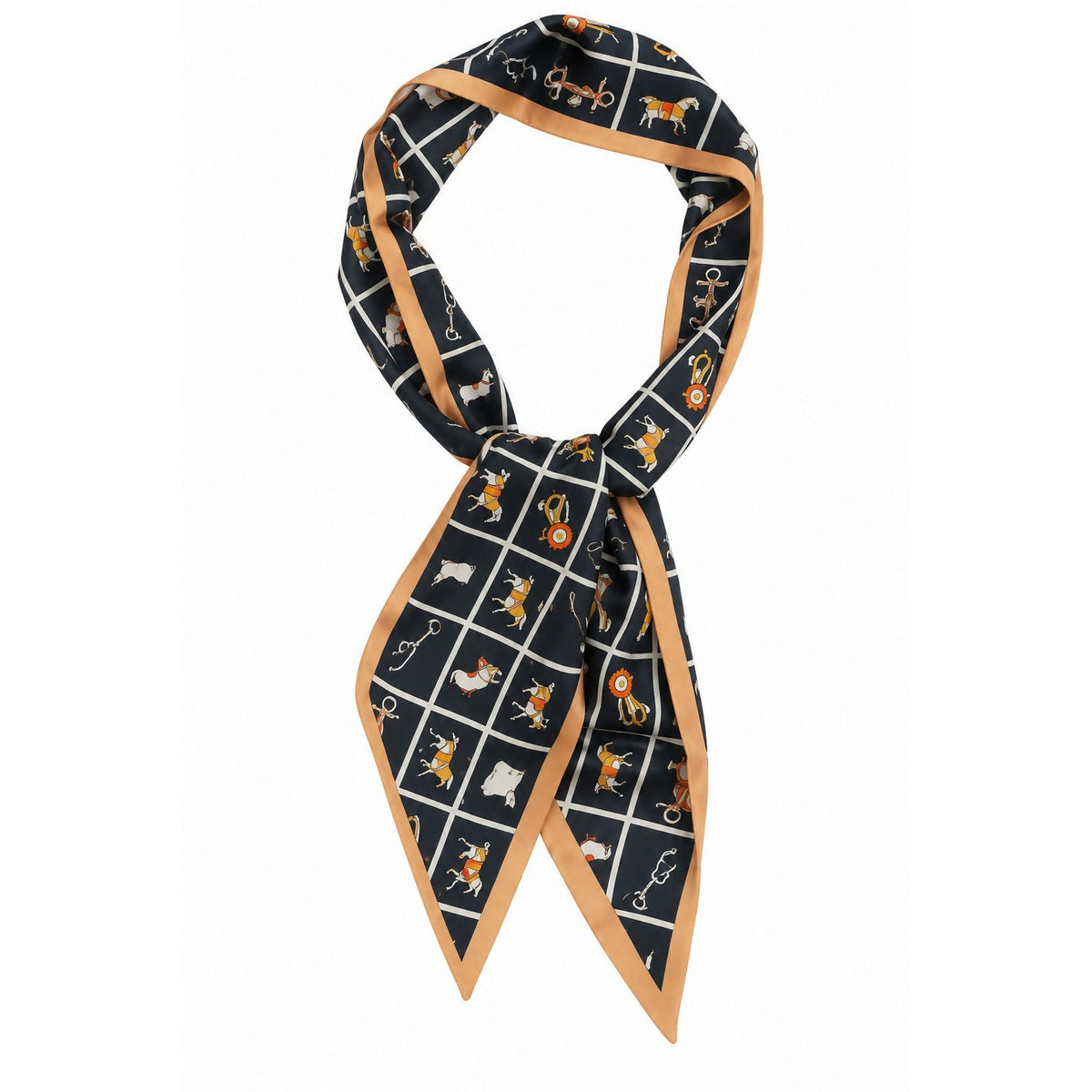 Foulard Beige/Noir