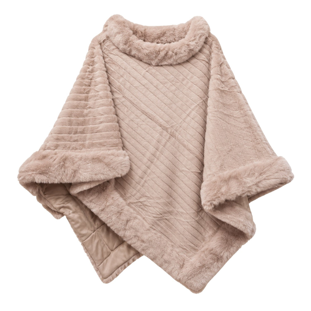 Poncho Fausse Fourrure