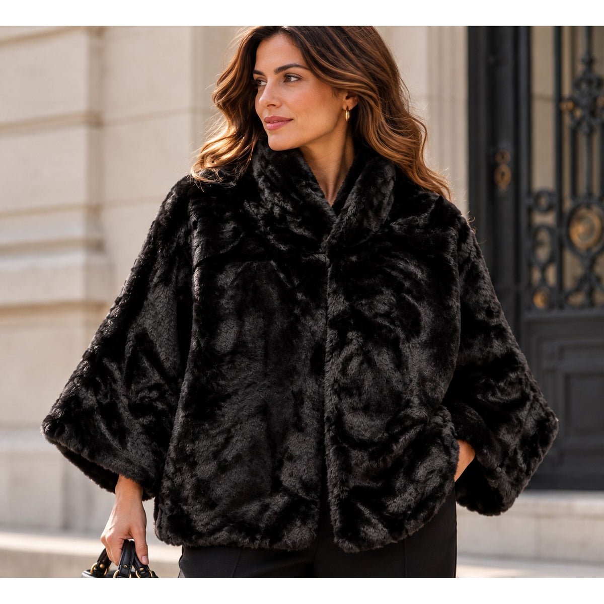 Manteau Fourrure Capuche