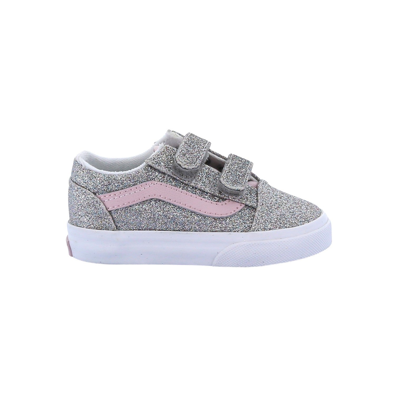 Old Skool V Glitter Silver/Pale Petal