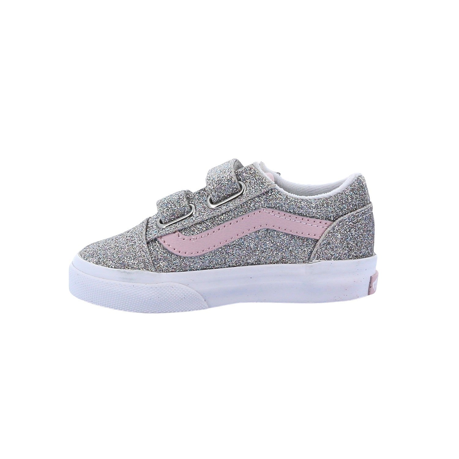 Old Skool V Glitter Silver/Pale Petal
