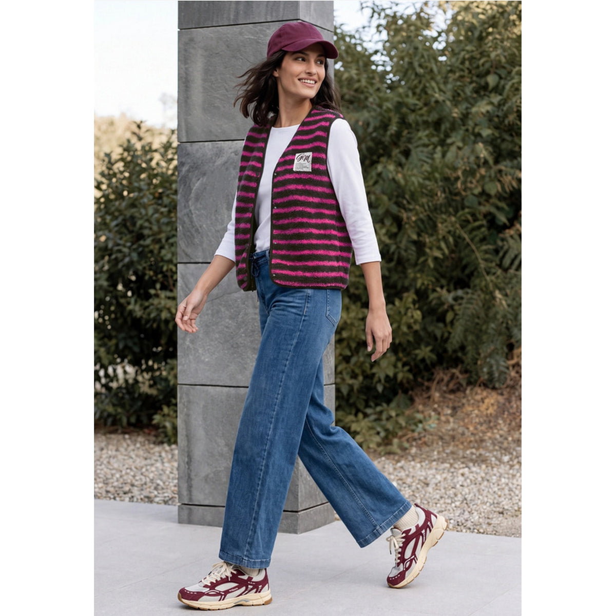 Striped Teddy Vest