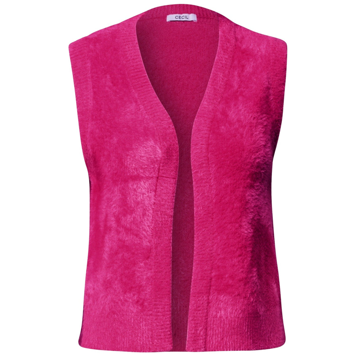 Tos Open Feather Yarn Vest
