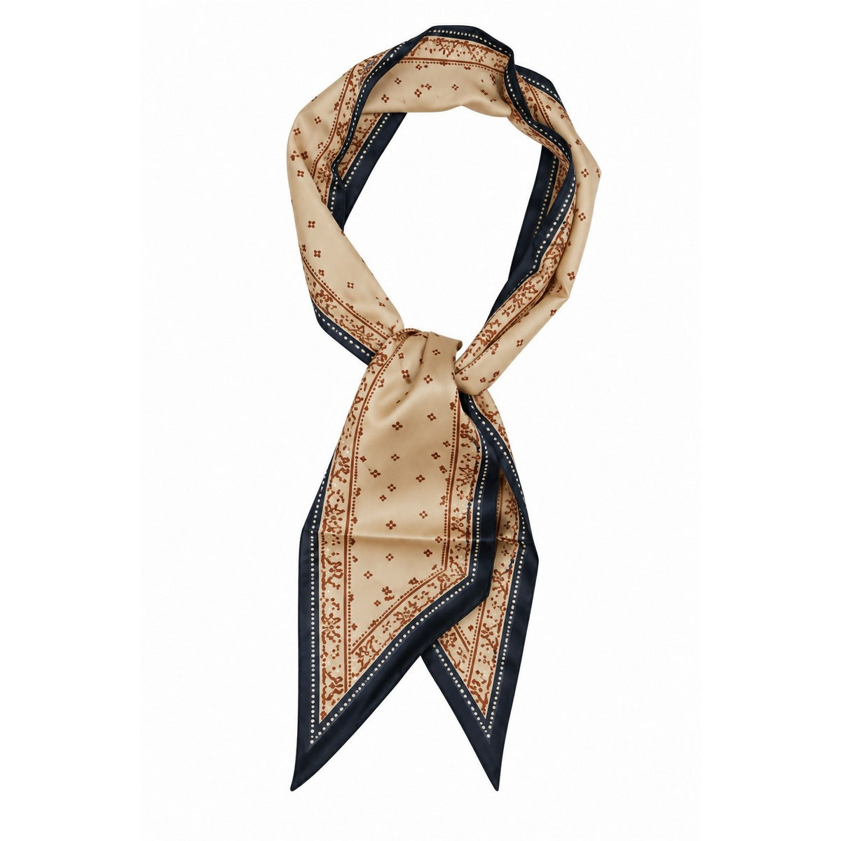 Foulard Beige/Marine