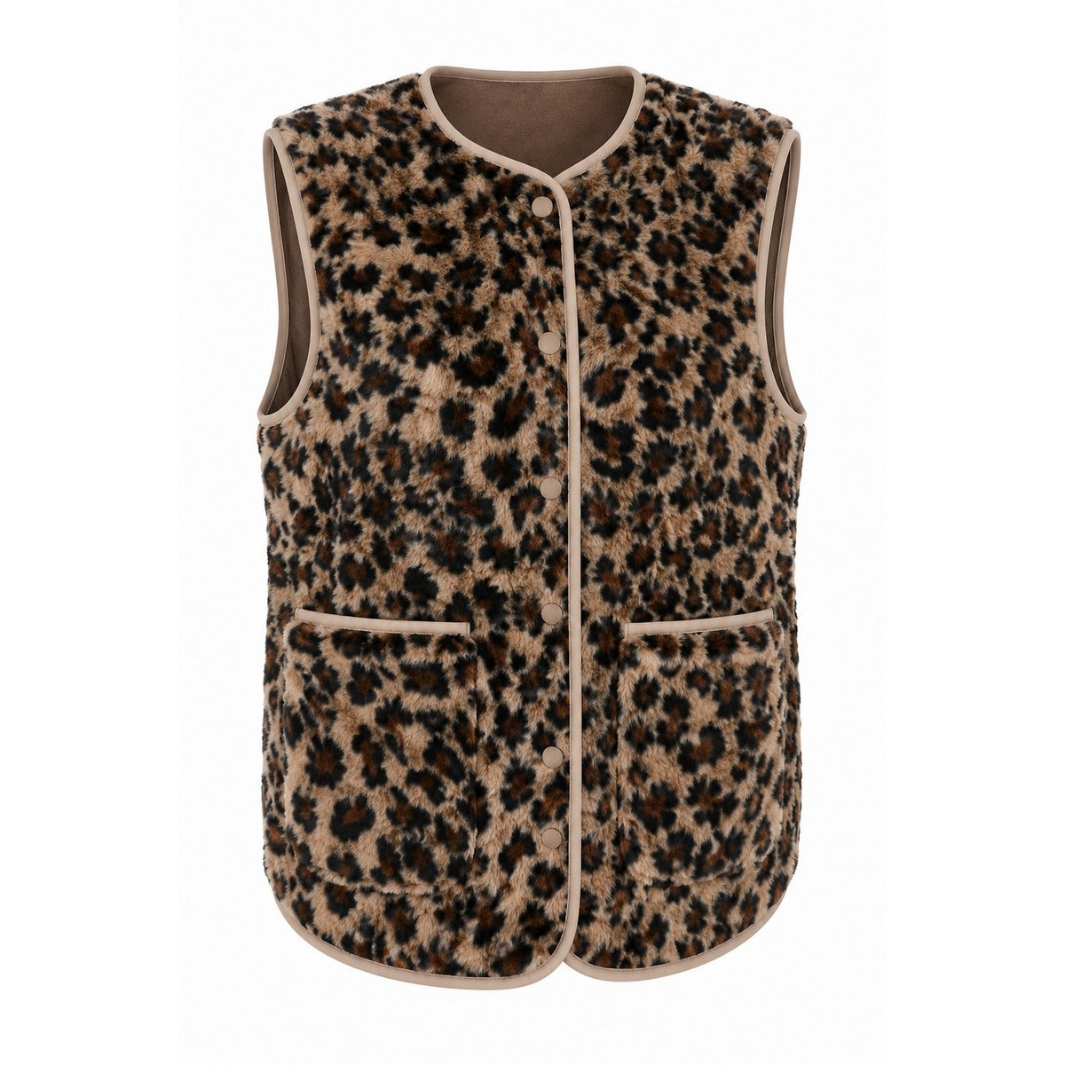 Gilet Teddy Leopard
