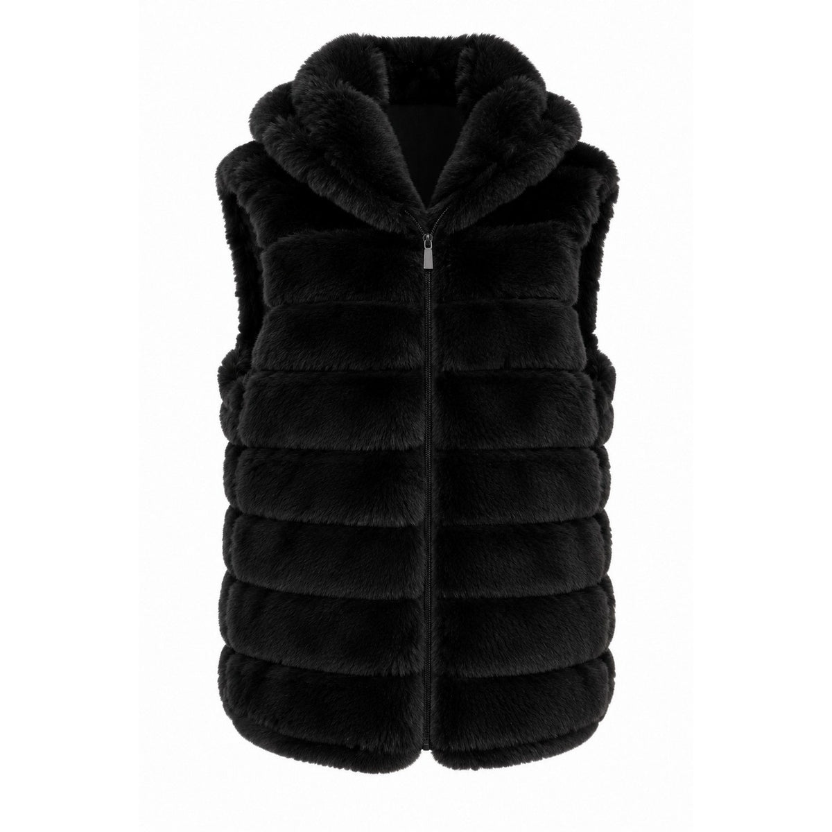 Veste Fourrure Sans Manches