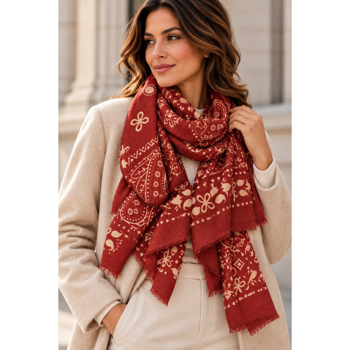 Foulard Bordeaux