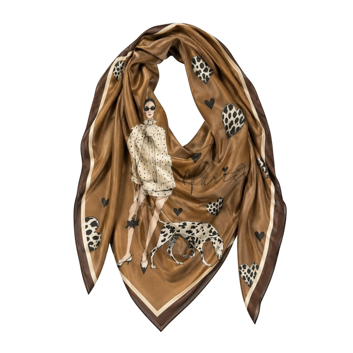 Foulard Marron