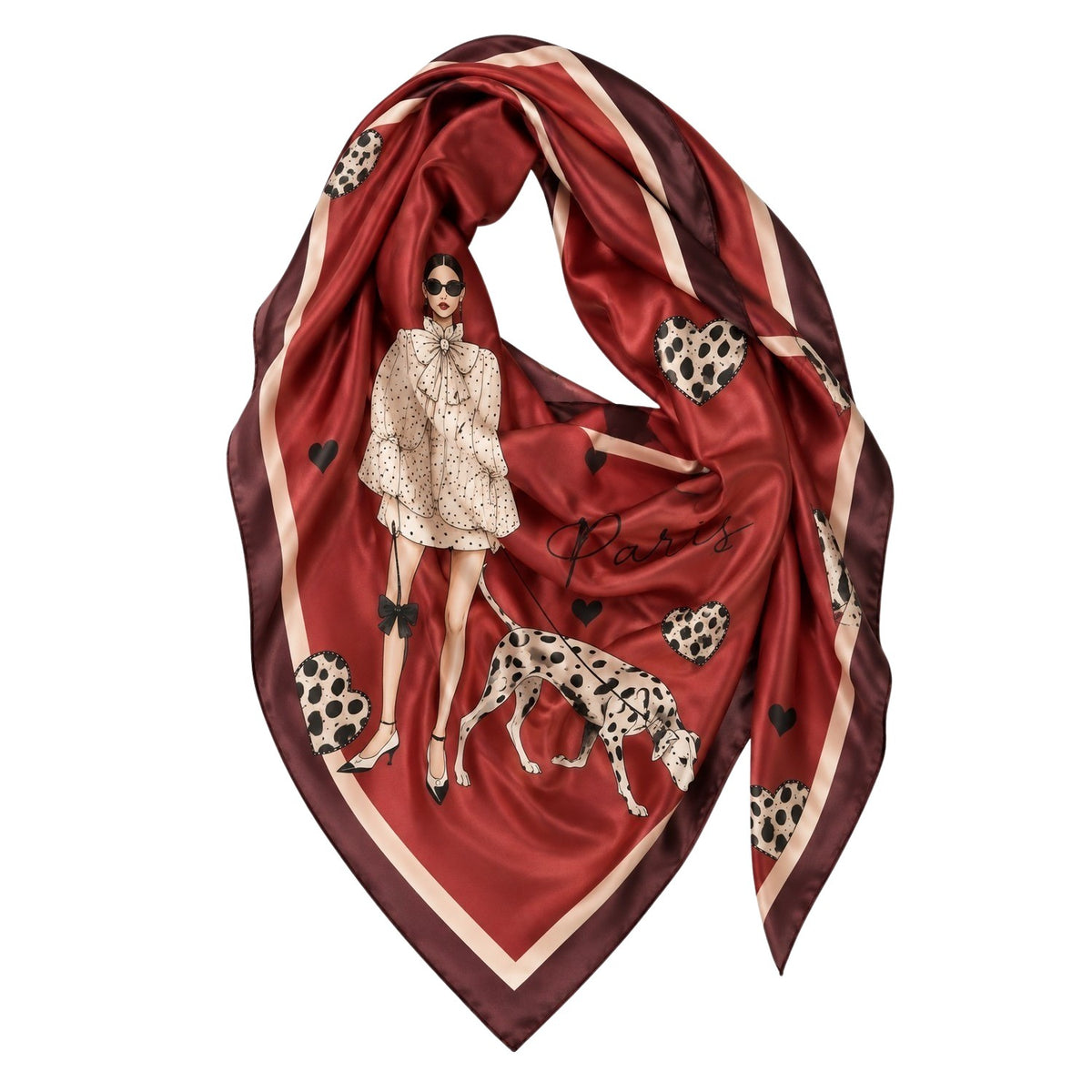 Foulard Bordeaux