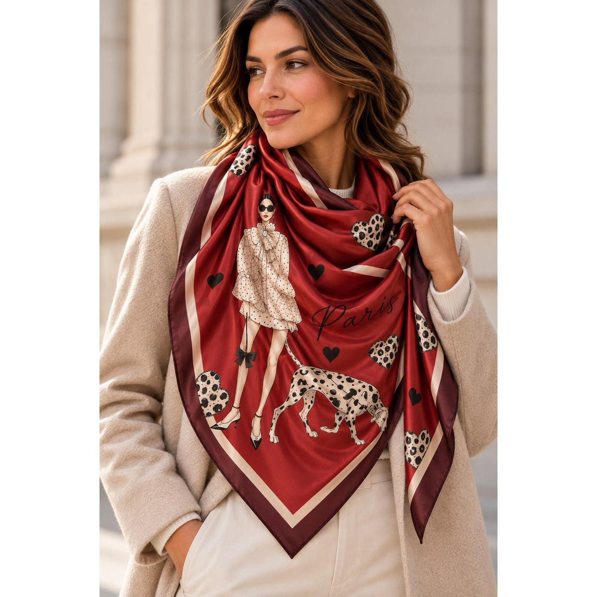 Foulard Bordeaux