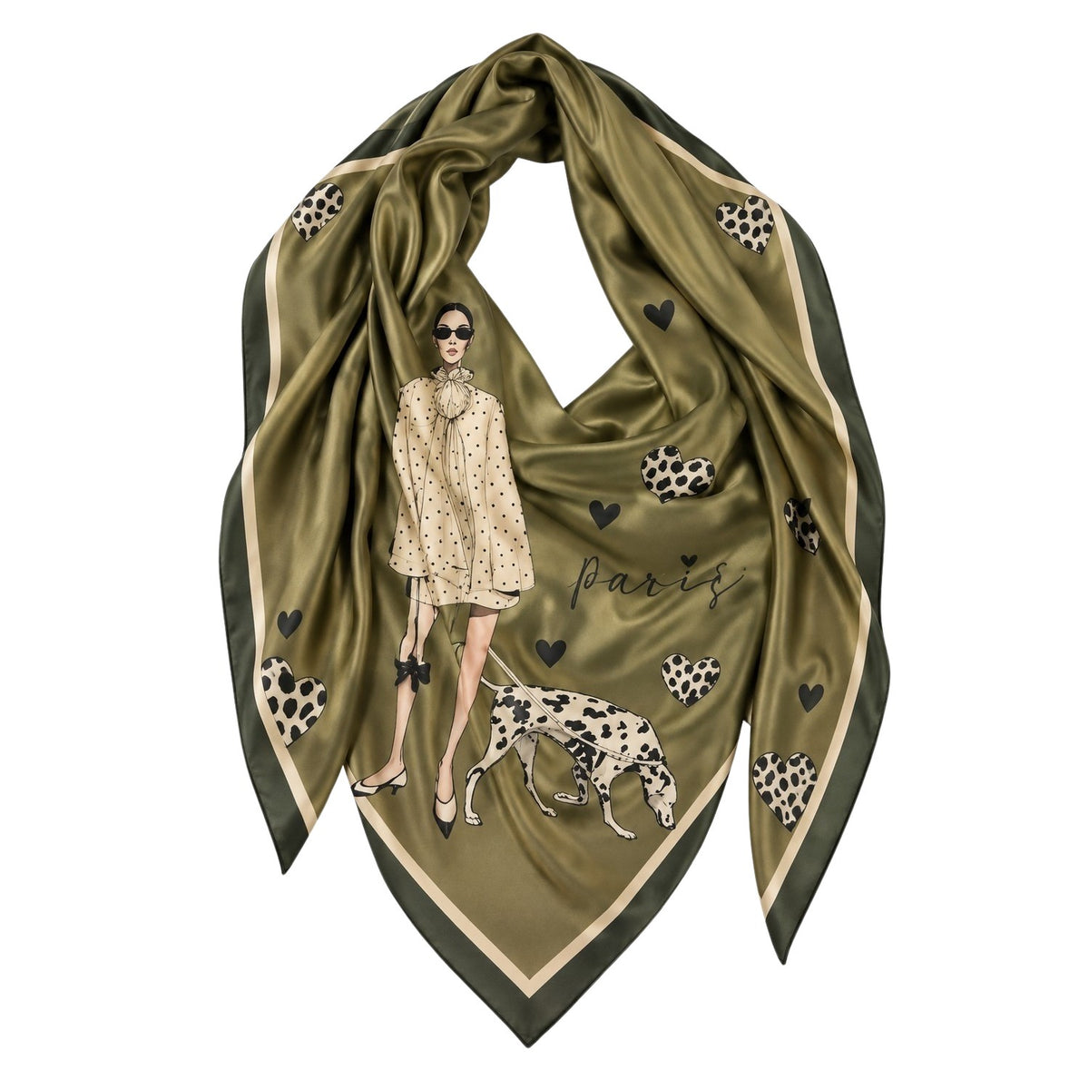 Foulard Vert Kaki