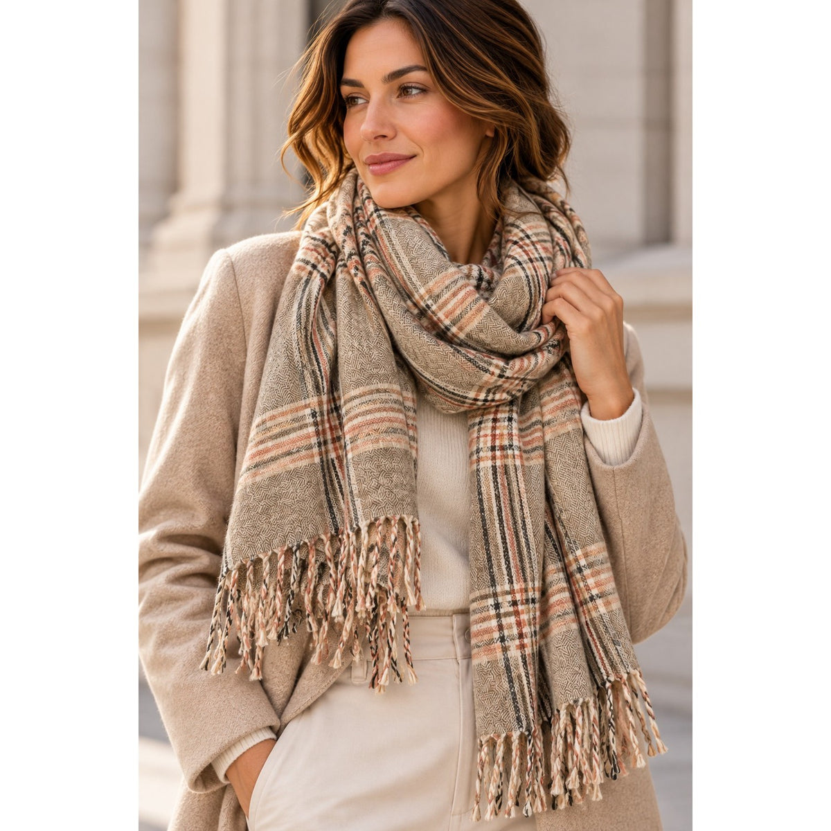 Foulard Taupe