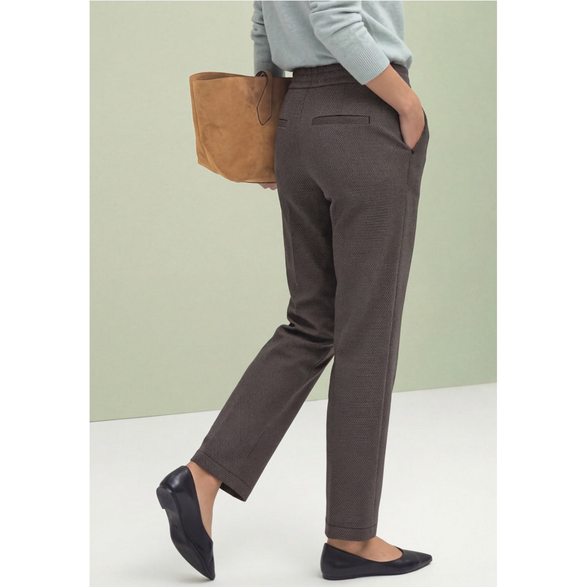 Pantalon Droit Boucle