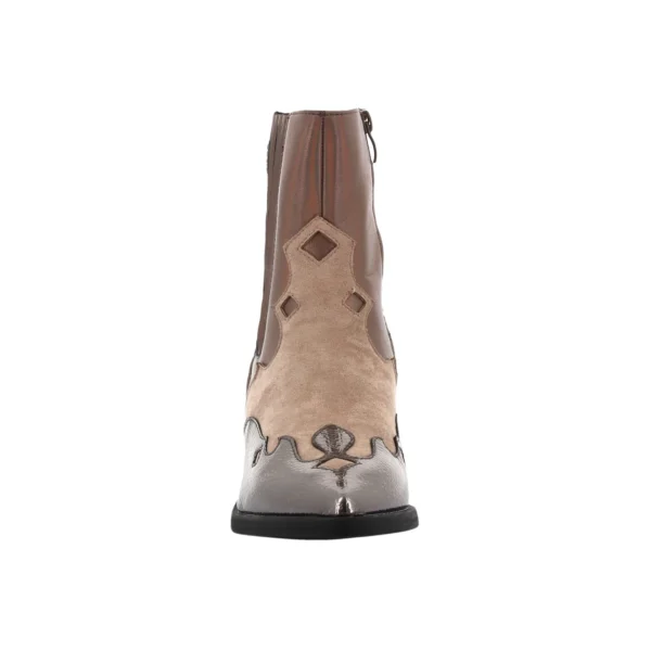 Roxi - 37, Bronz argent simili cuir nub