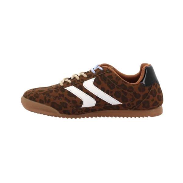 Skye - 36, Leopard blanc simili nub cuir