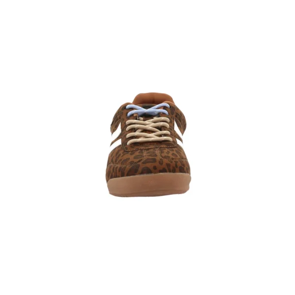 Skye - 36, Leopard blanc simili nub cuir