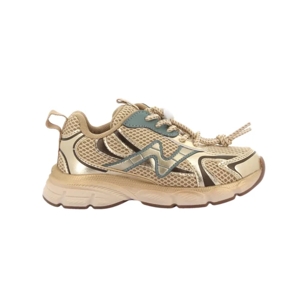 Wave - 28, Or+couleurs meche cuir